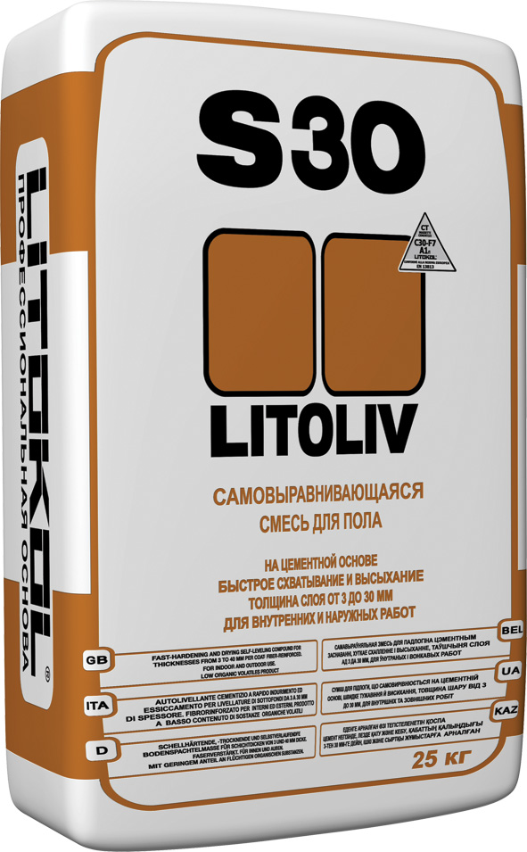 

Самовыравнивающаяся смесь LITOLIV S30 - 1333 руб.