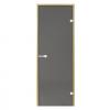 Дверь для сауны Harvia STG 7×19 коробка сосна, стекло серое