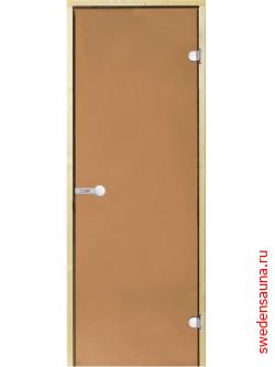 Дверь для сауны Harvia STG 8x19 ольха/бронза - фото, описание, отзывы.