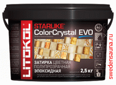 Цветная полупрозрачная эпоксидная затирка STARLIKE ColorCrystal EVO S.810 Verde Capri - фото, описание, отзывы.