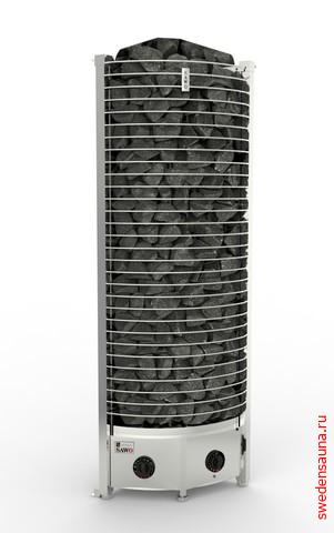 Электрическая печь SAWO TOWER TH3-45Ni2-CNR-P (4,5 кВт, выносной пульт, встроенный блок мощности, нержавейка, угловая) - фото, описание, отзывы.