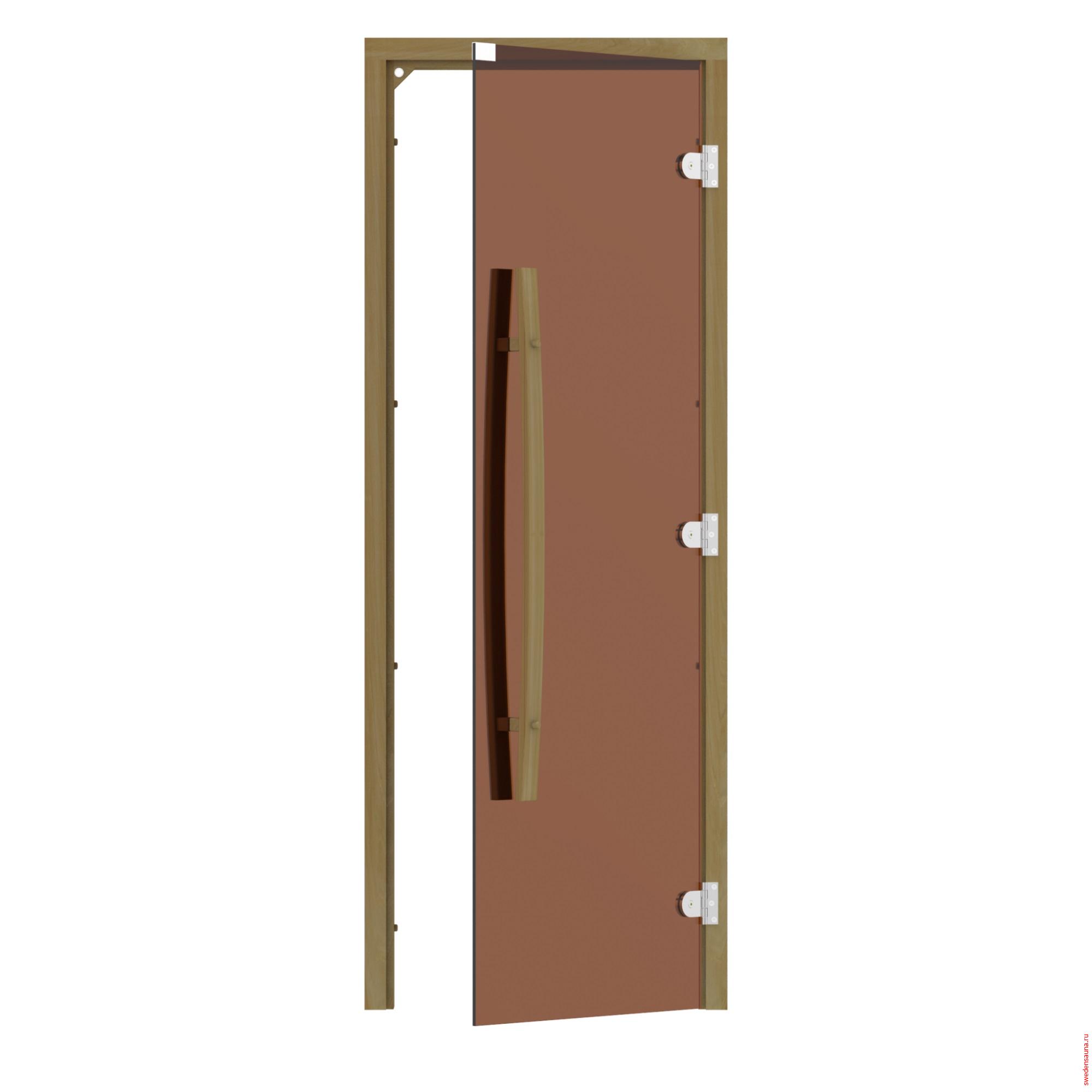 Дверь SAWO 741-3SGD-R-1 (кедр, без порога, правая, изогнутая ручка) - фото, описание, отзывы.
