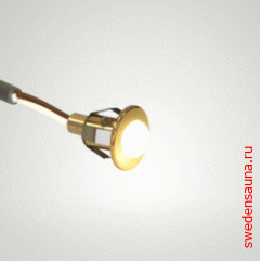 Светильник CR05 Led 0,5 Вт золото, матовая линза - фото, описание, отзывы.