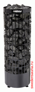 HARVIA Электрическая печь CILINDRO PC70E BLACK STEEL без пульта - фото, описание, отзывы.
